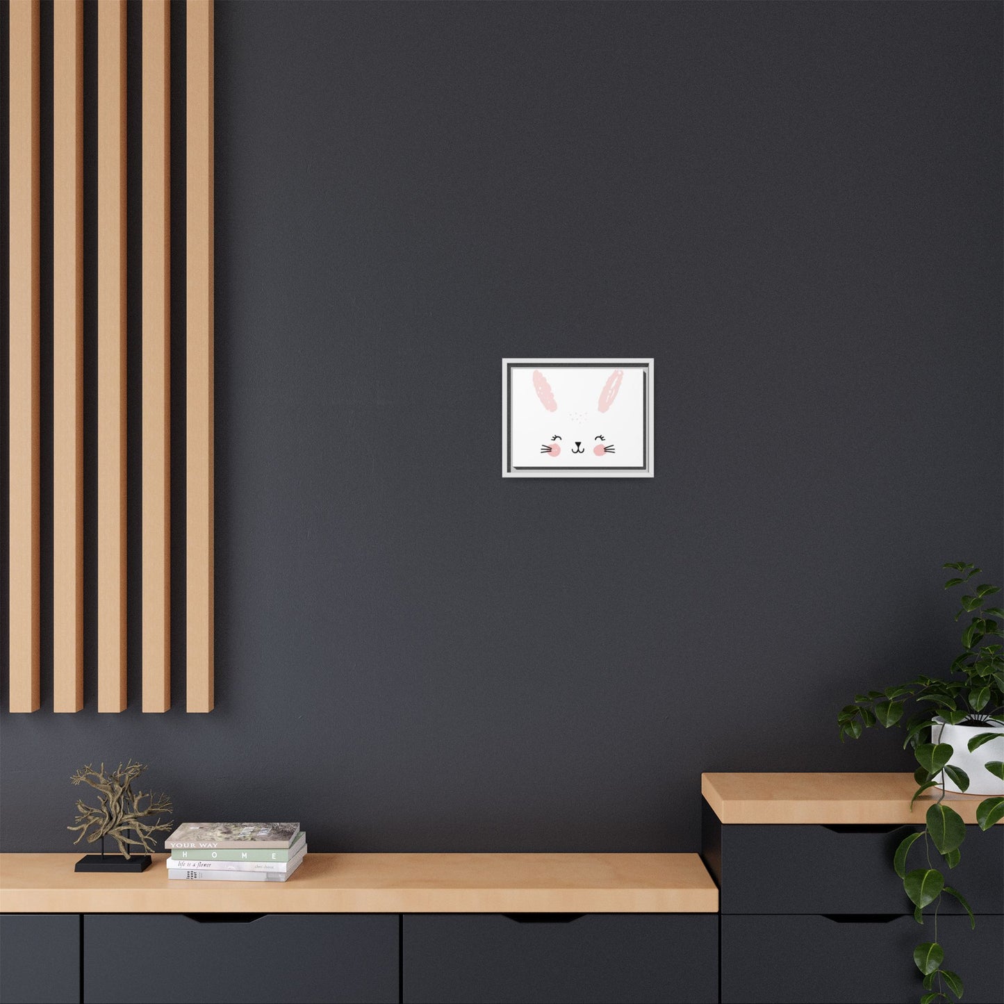 Cute Bunny Canvas Wall Art