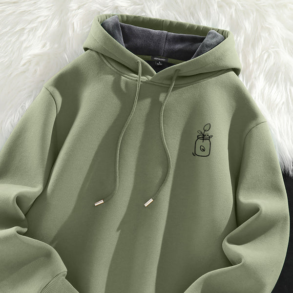 Velvet Padded Thickened Hooded Jacket