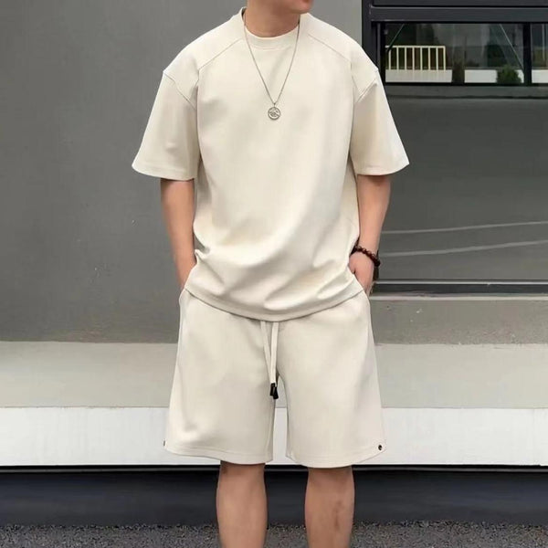 Couples Matching T-Shirt & Shorts Set | Loose Fit Summer Two-Piece