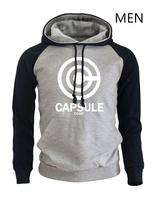 Men's Dragon Ball Print Fleece Hoodie