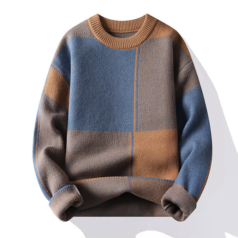 Casual Geometric Knit Sweater