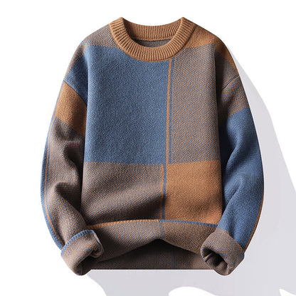 Casual Geometric Knit Sweater