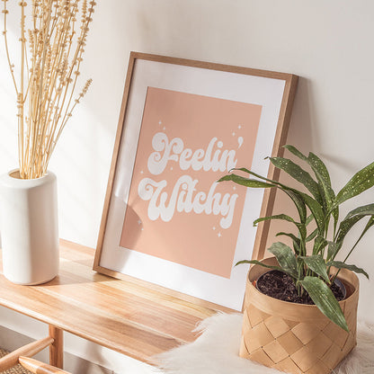 FEELIN' WITCHY PEACH PRINT