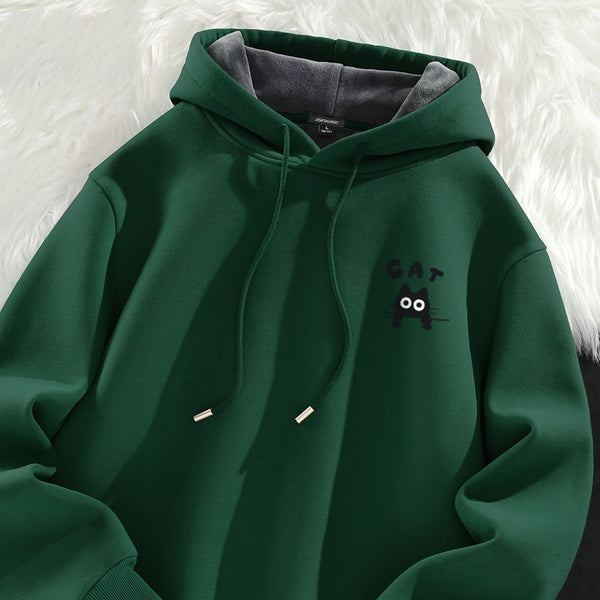 Velvet Padded Thickened Hooded Jacket