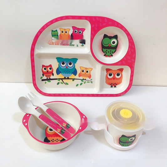 Bamboo Compartment Dinner Plate set