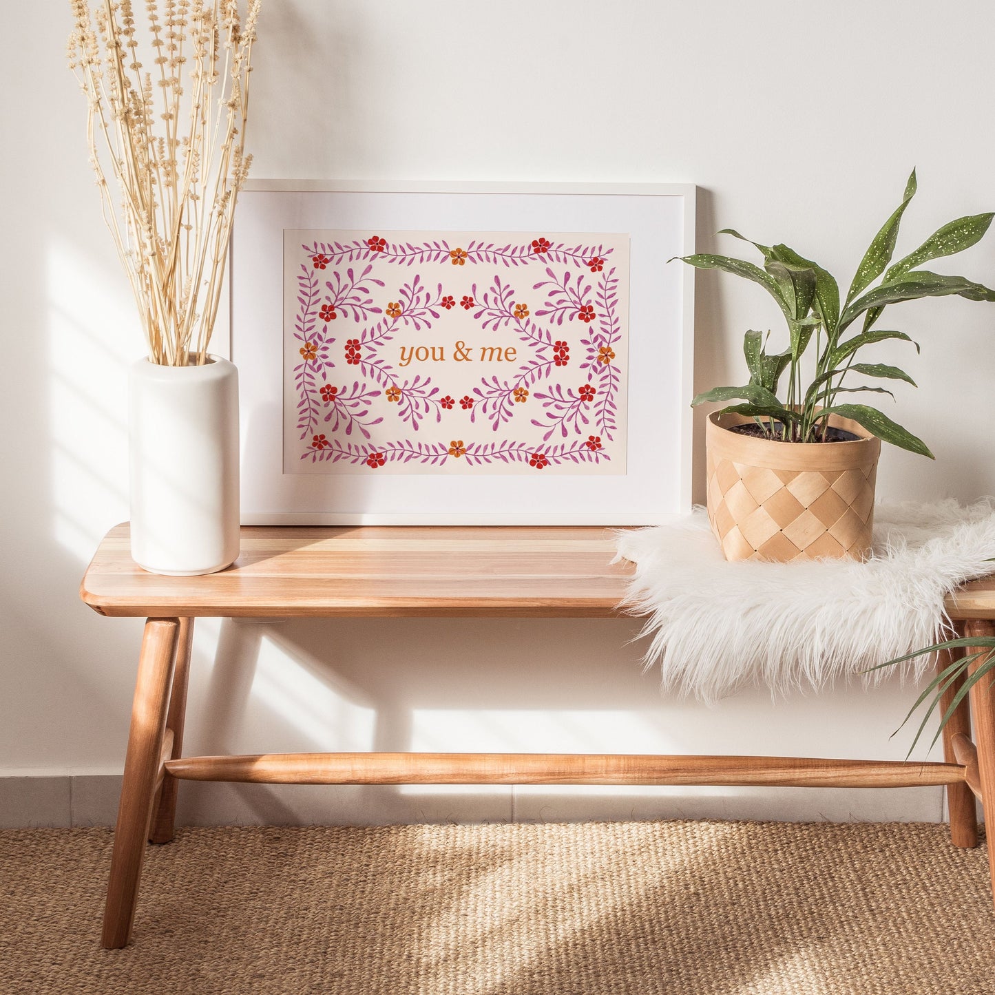 YOU & ME VINTAGE PRINT