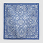 Classic Baroque Check Silk Scarf - 53cm Hand-rolled Men's Square Neckerchief Women's Bandana