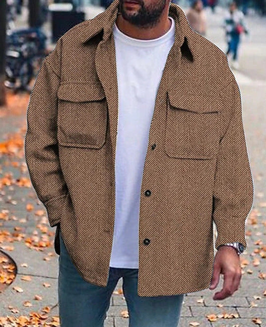 Men Polo Collar Top