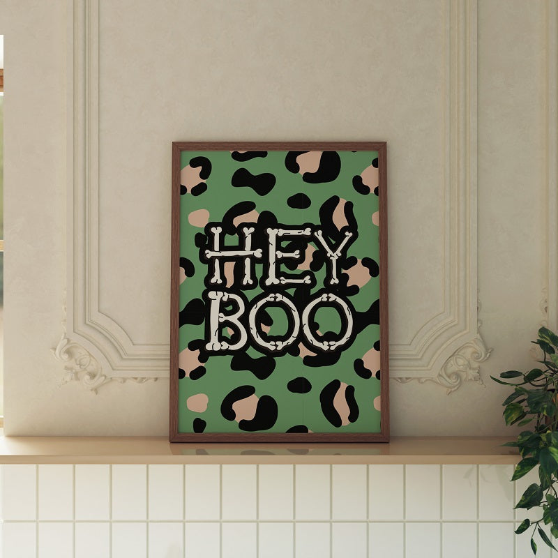 HEY BOO LEOPARD PRINT