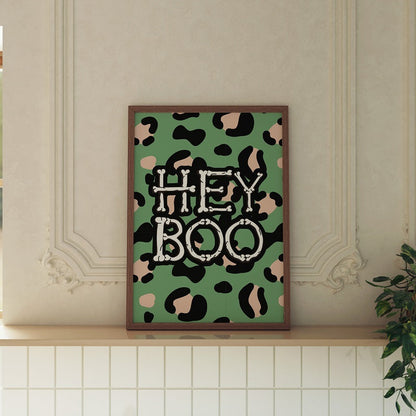 HEY BOO LEOPARD PRINT