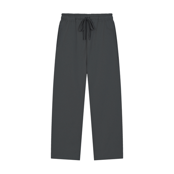 Solid Color Straight-Leg Sweatpants