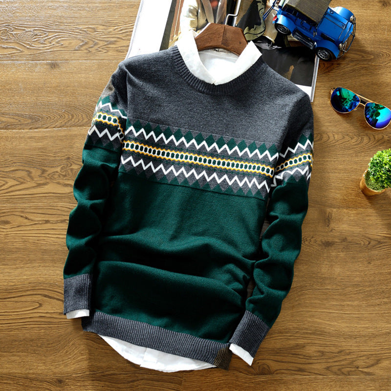 Mens wool knitted sweater