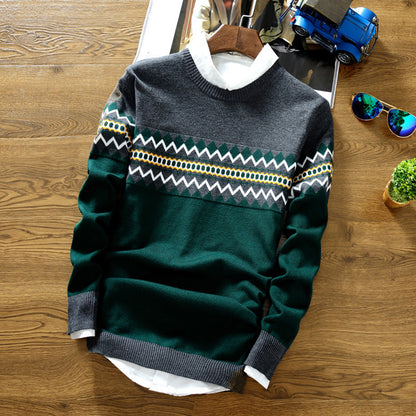 Mens wool knitted sweater