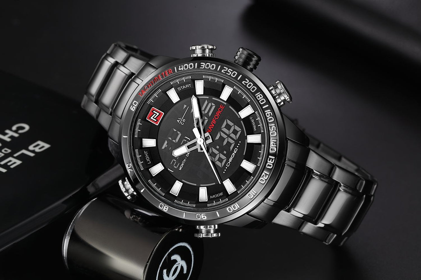 NAVIFORCE Men's Luminous Electronic Watch