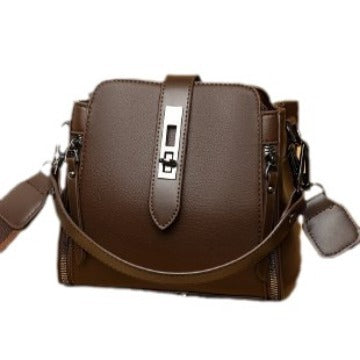 Soft Leather Bucket Handbag