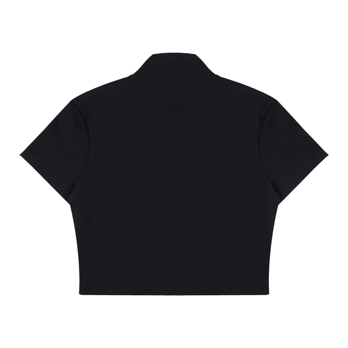Women's Cropped Full Zip Short Sleeve T-Shirt 220GSM
