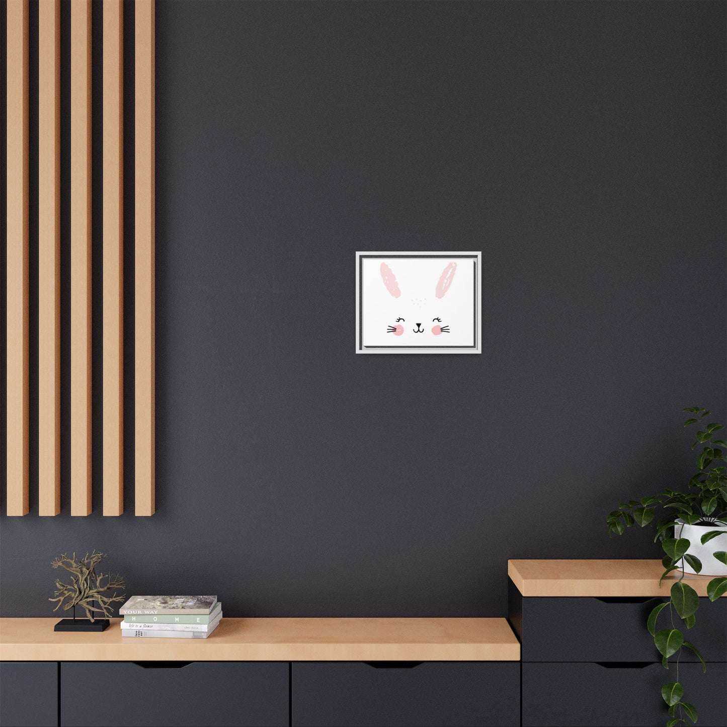 Cute Bunny Canvas Wall Art
