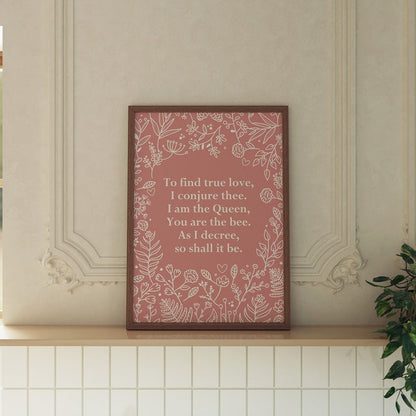 A TRUE LOVE SPELL PRINT