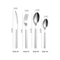 Stainless Steel Tableware Clip Handle Hotel Western Dinner Set