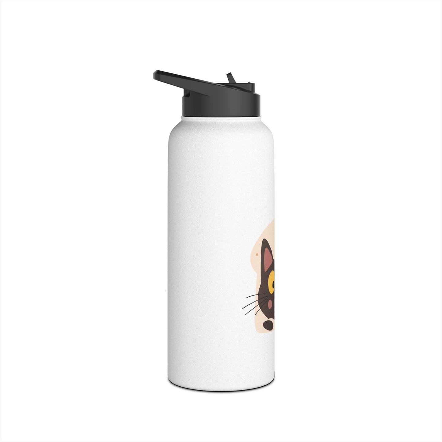 Stainless Steel Water Bottle Lid-cat