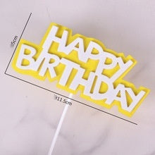 EVA Happy Birthday Cake Decoration Card