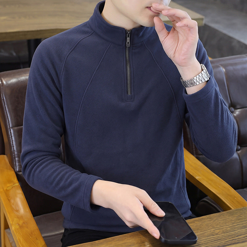 Men's Half Zip Thermal Fleece Sweatshirt