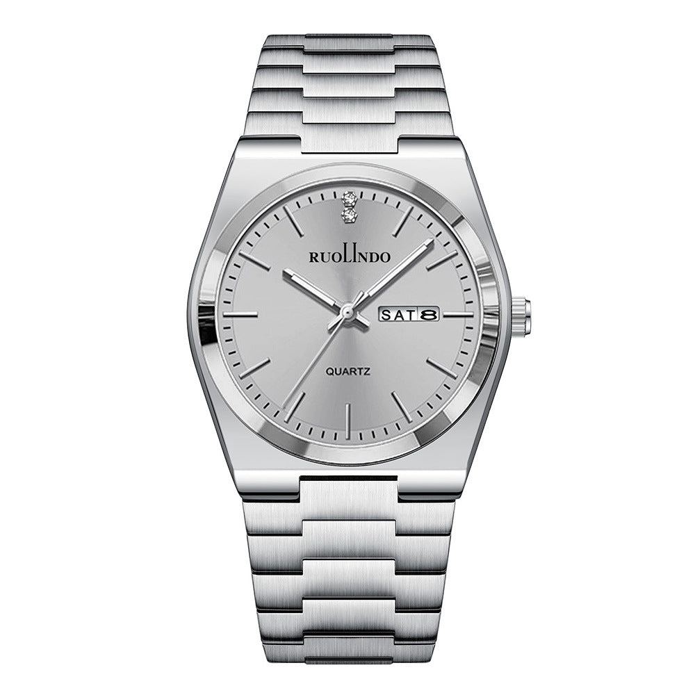 RUOLINDO Stainless Steel Luminous Men's Watch