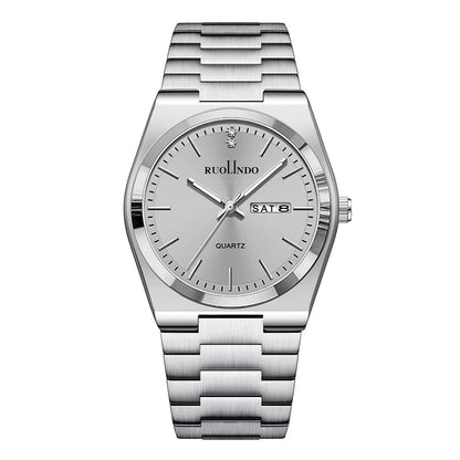 RUOLINDO Stainless Steel Luminous Men's Watch