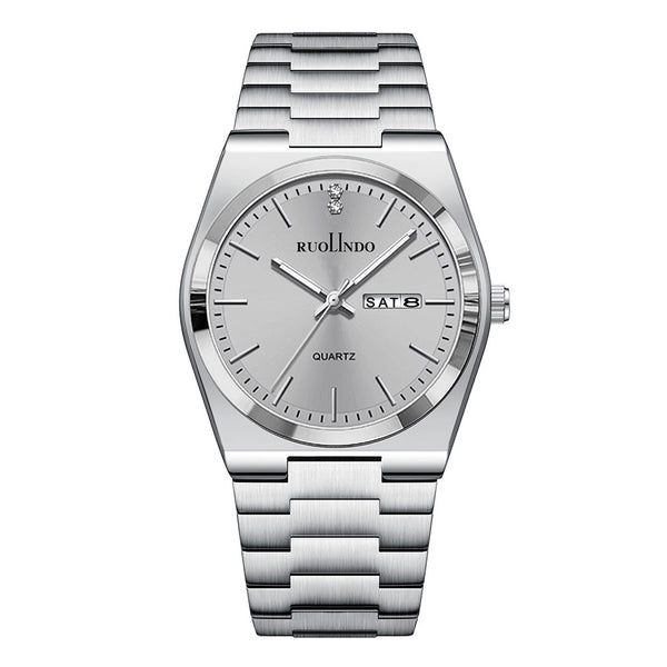 RUOLINDO Stainless Steel Luminous Men's Watch