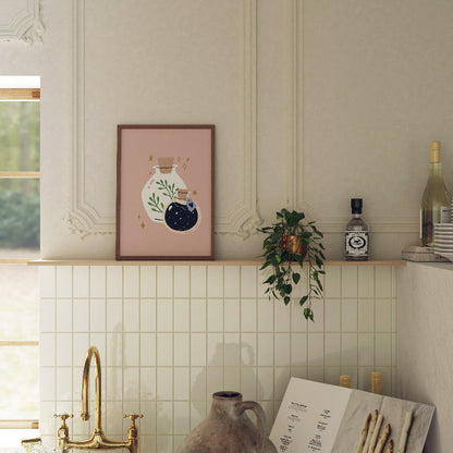 HERBS & POTIONS APOTHOCARY PRINT