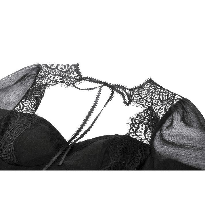 Robe en résille gothique à lacets Greta Dark Mystique de Dark in Love