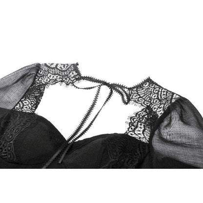 Robe en résille gothique à lacets Greta Dark Mystique de Dark in Love