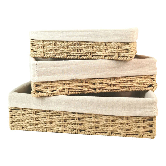 Wicker Storage Basket 3pcs
