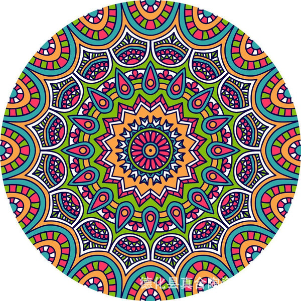 Mandala flower ceramic absorbent coaster