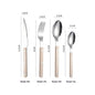 Stainless Steel Tableware Clip Handle Hotel Western Dinner Set