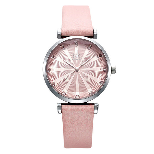 SK shengke glass belt watch