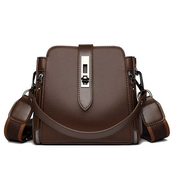 Sac seau en cuir souple