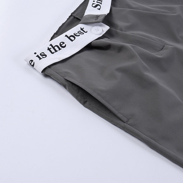 Knitted High Waist Loose Trousers