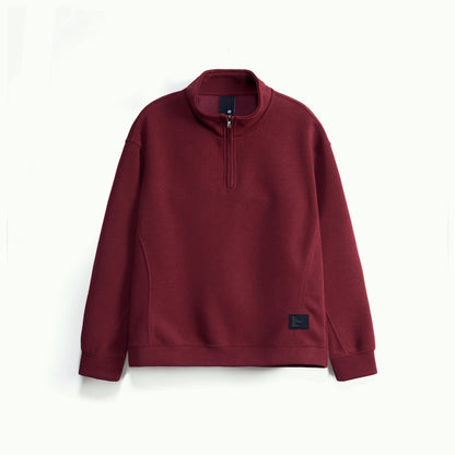 Retro Half Zip Pullover Sweatshirt
