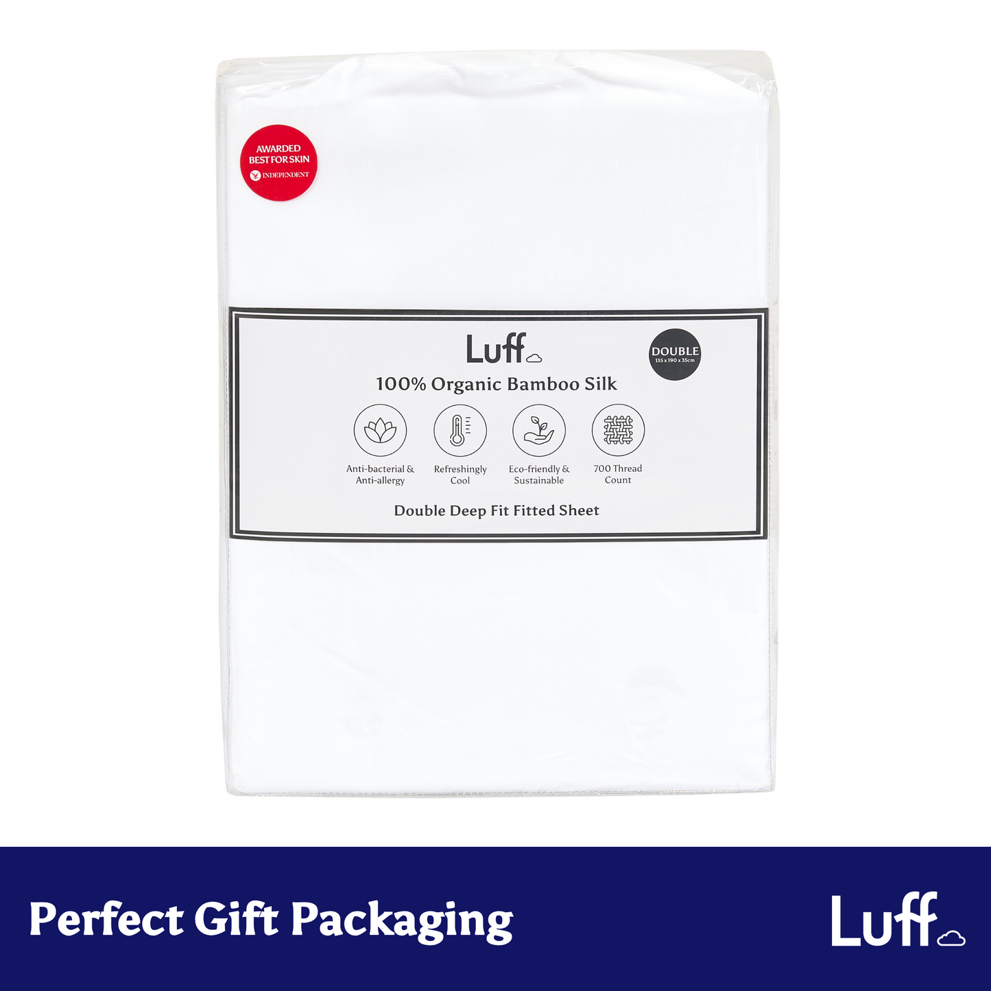 100% Organic Bamboo Silk Deep Fitted Sheet