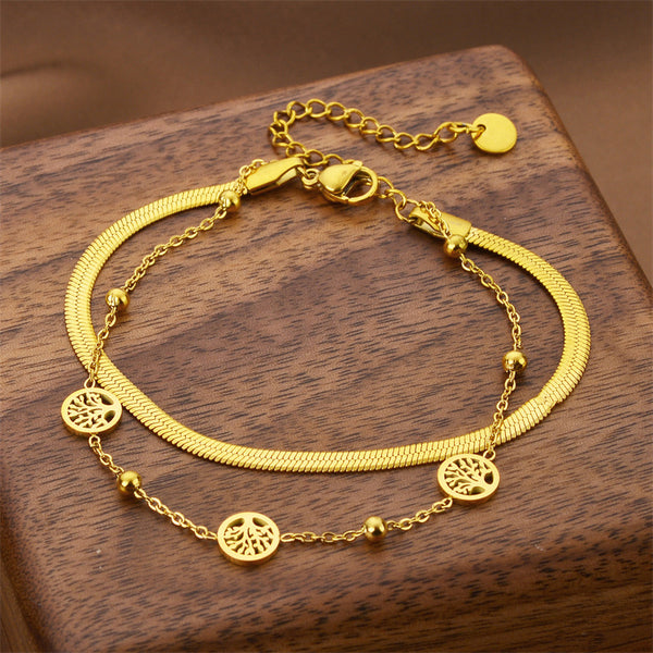 Pachira Macrocarpa Double Layer Twin Bracelet - Stuffs & Savers