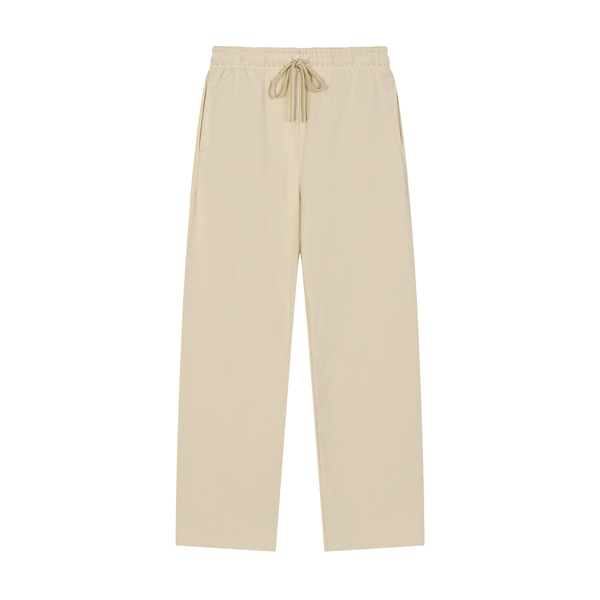 Solid Color Straight-Leg Sweatpants