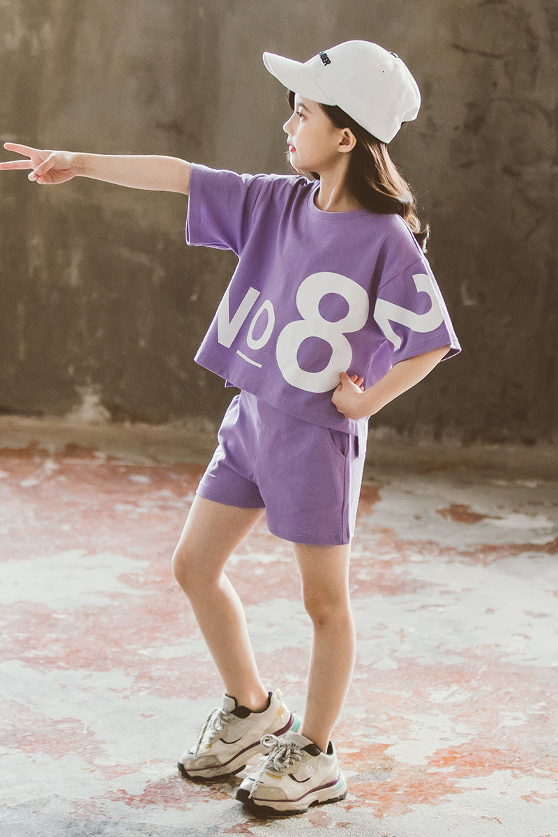 Children's Wear Girl Short-sleeved