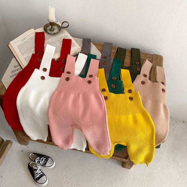Baby Knit Bib Jumpsuit