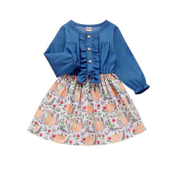Denim patchwork dress - Stuffs & Savers