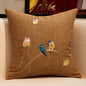 Embroidered Throw Pillow Sofa Cover Pillow Without Core