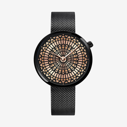 Shengke women's steel mesh waterproof quartz watch