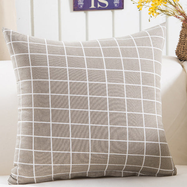 Plush Geometric Sofa Pillowcase - Stuffs & Savers