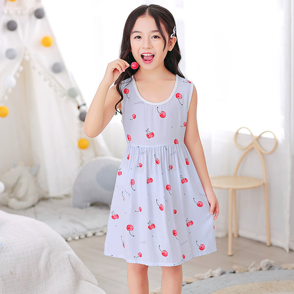 Cotton Silk Girls Summer Dresses - Stuffs & Savers