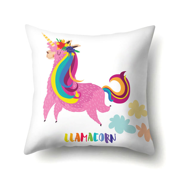 Creative Alpaca Polyester Pillow Cover